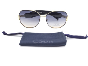 Солнцезащитные очки ESUN (ESUN, 2512, Ободковая, Металл, Черный, KНР, Polarized, Геометрическая, 61-17-140, Женщин, Силиконовы)