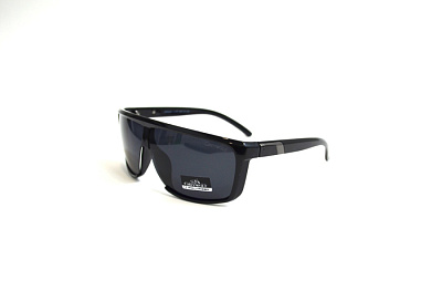 Солнцезащитные очки Greywolf (Greywolf, 5065, Ободковая, Пластик, Черный, Polarized, Прямоугольная, 58-16-135, Мужчин, Литые носоу)